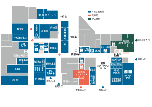 1Fのフロアマップ