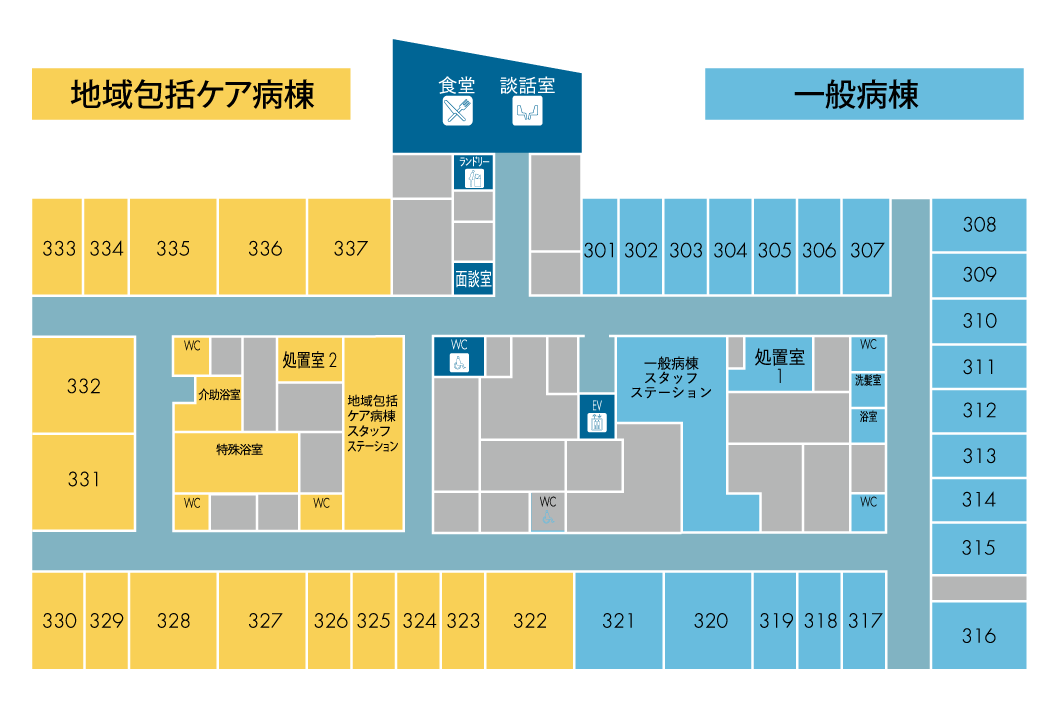 3Fのフロアマップ