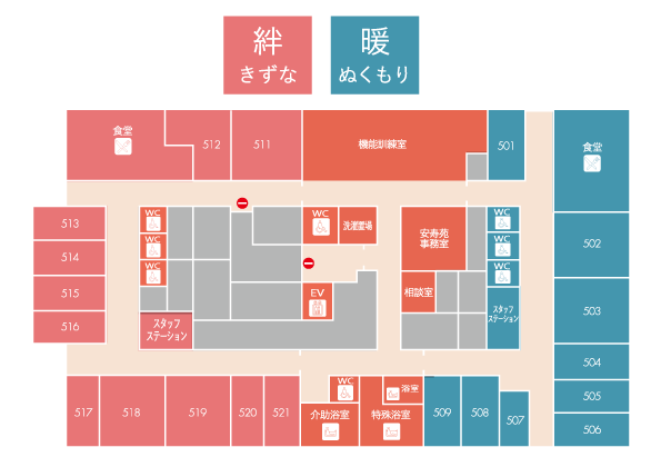 5Fのフロアマップ