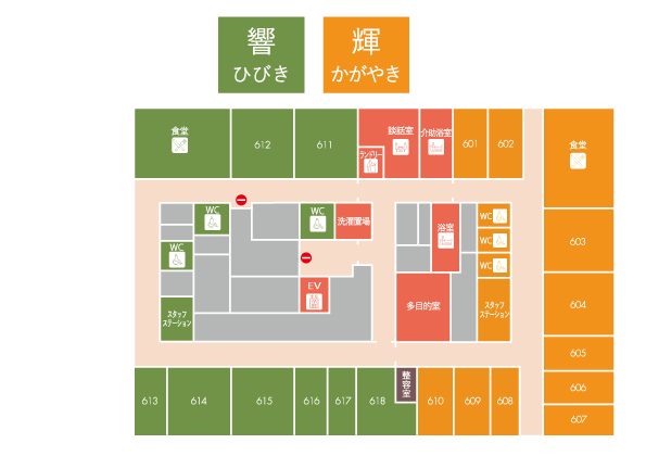 6Fのフロアマップ